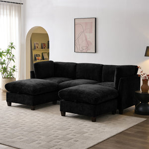 96.5" Sectional Couch for Living Room, Upholstered with Storage