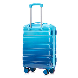 14'/20' 2-Pcs PC Spinner Wheel Luggage Set with Gradient Color and Lock