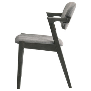 Modern Dining Chair And Zigzag Arm Design (Set of 2)