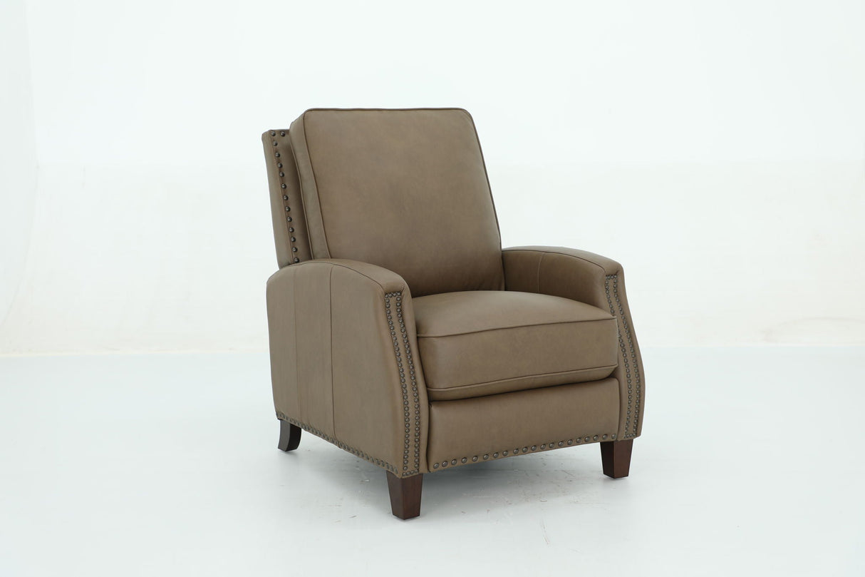 Melrose - Recliner Push Thru The Arm - Cashmere-Taupe