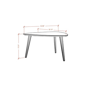 Utopia - Lacquered Triangle Coffee Table - White