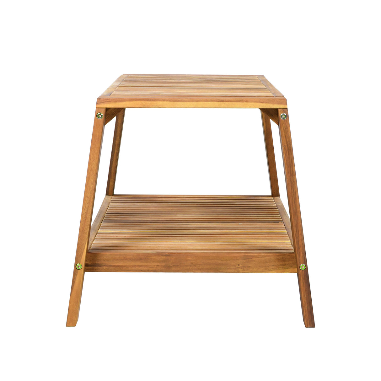 2-Piece Outdoor Teak Acacia Wood Conversation Set