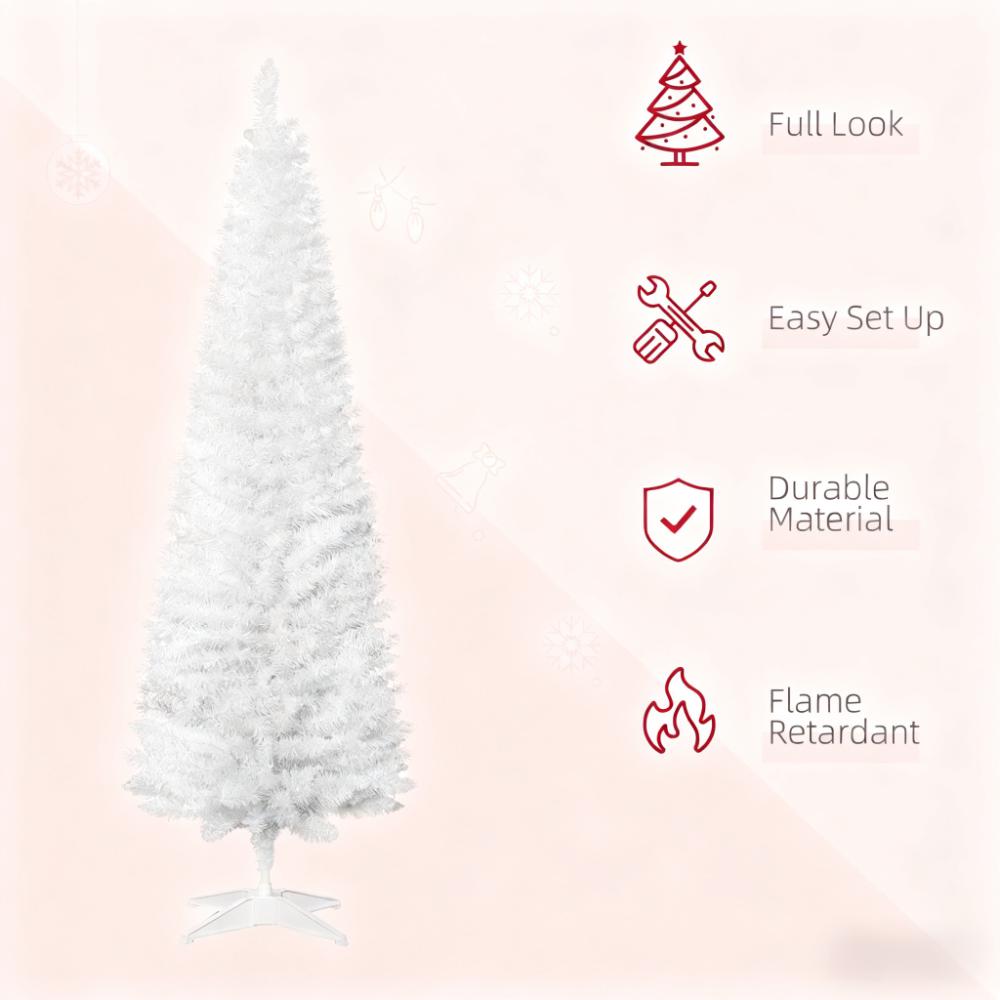 Slim Christmas Tree with Realistic Branches