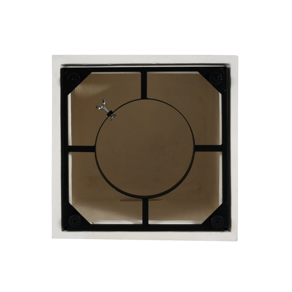 Modern Style MGO Tank Holder/Side Table White Lightweight Concrete 16x20 Inches