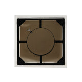 Modern Style MGO Tank Holder/Side Table White Lightweight Concrete 16x20 Inches