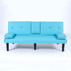 Sofa Bed With Foldable Design And Cup Holder