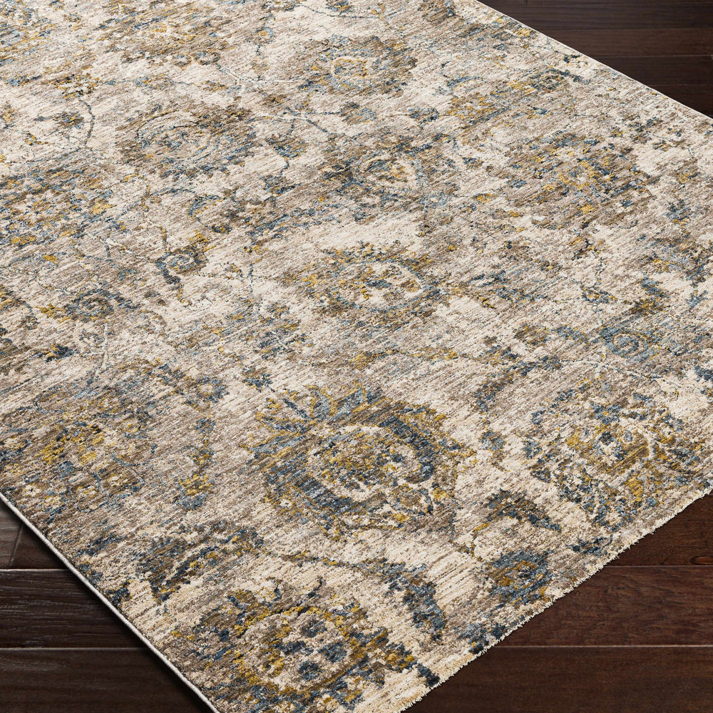 Morinville Teal Floral Rug