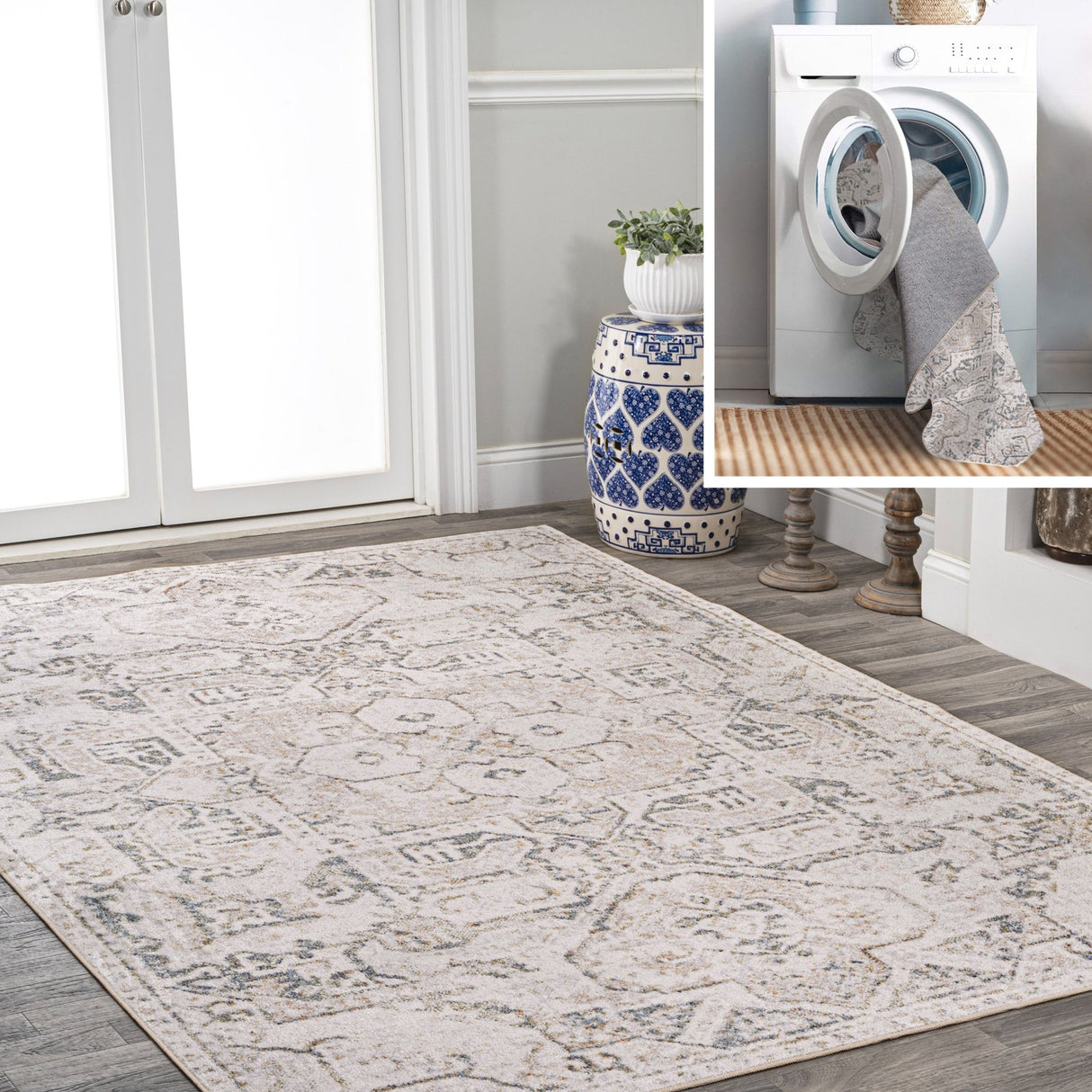 Edith-Distressed-Medallion-Low-Pile-Machine-Washable-Area-Rug-Area-Rugs