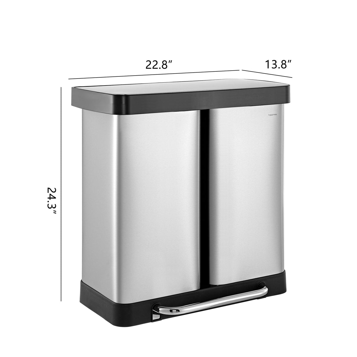 Edmund kitchen trash/recycling double - bucket trash can - Tuesday Morning - Trash Cans & Wastebaskets