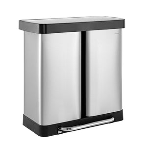 Edmund kitchen trash/recycling double - bucket trash can - Tuesday Morning - Trash Cans & Wastebaskets