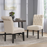 Broxton Tufted Rooltop Dining Chairs, Set of 2