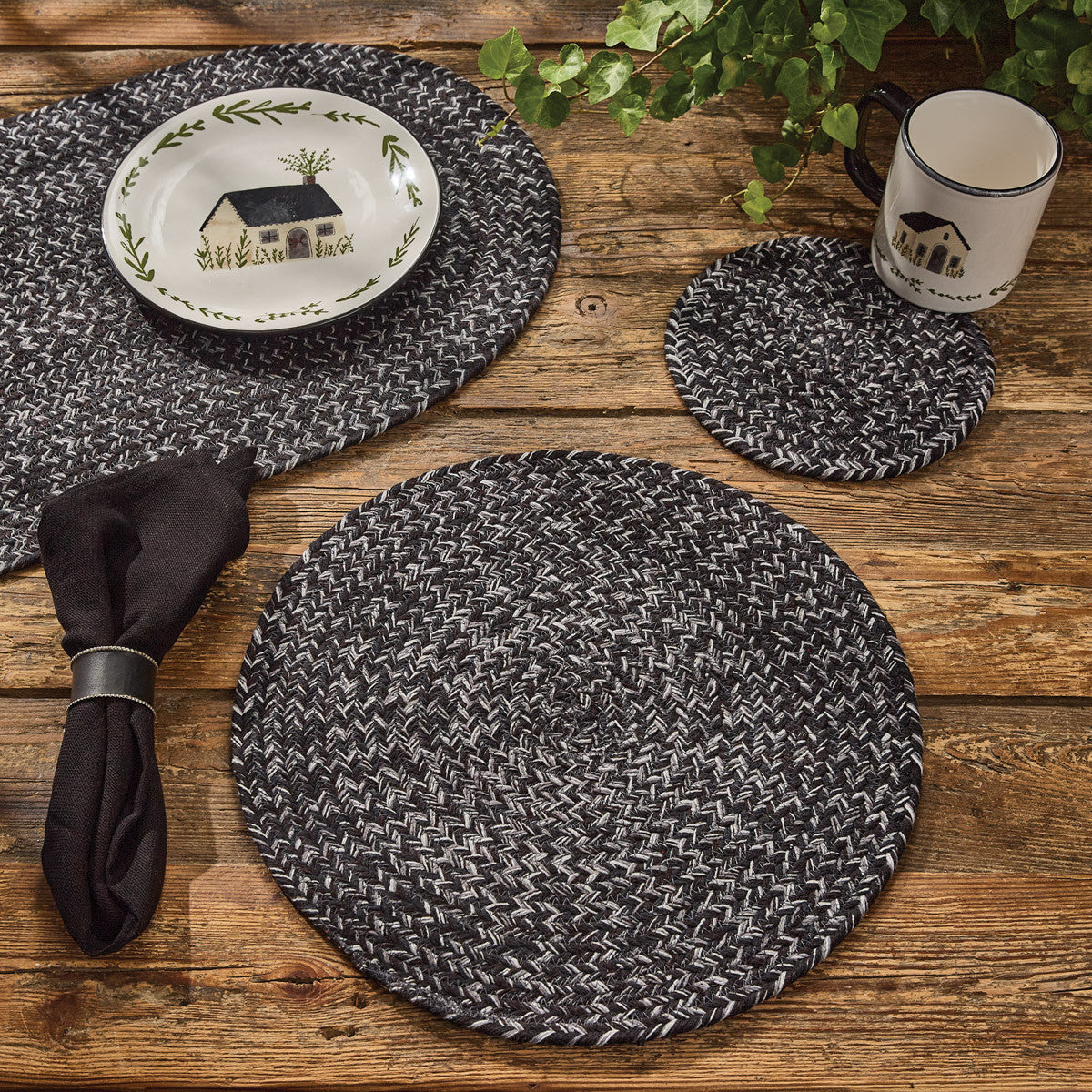 Spice Bin Braided Placemat - Pepper