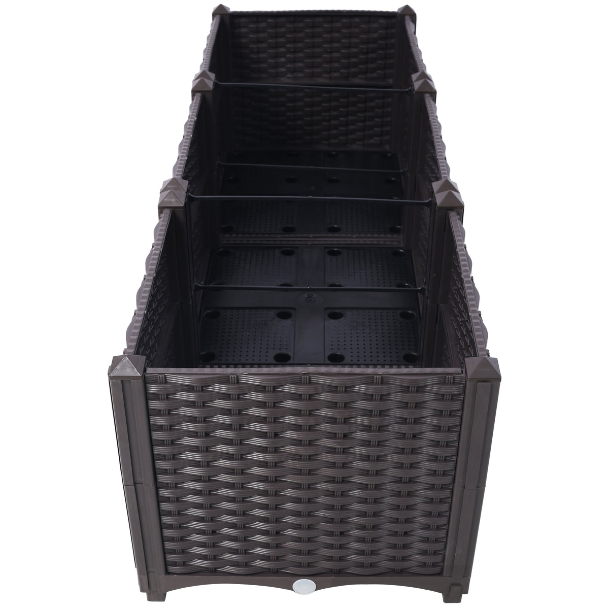 Deep Raised Garden Bed Plastic Planter Boxes