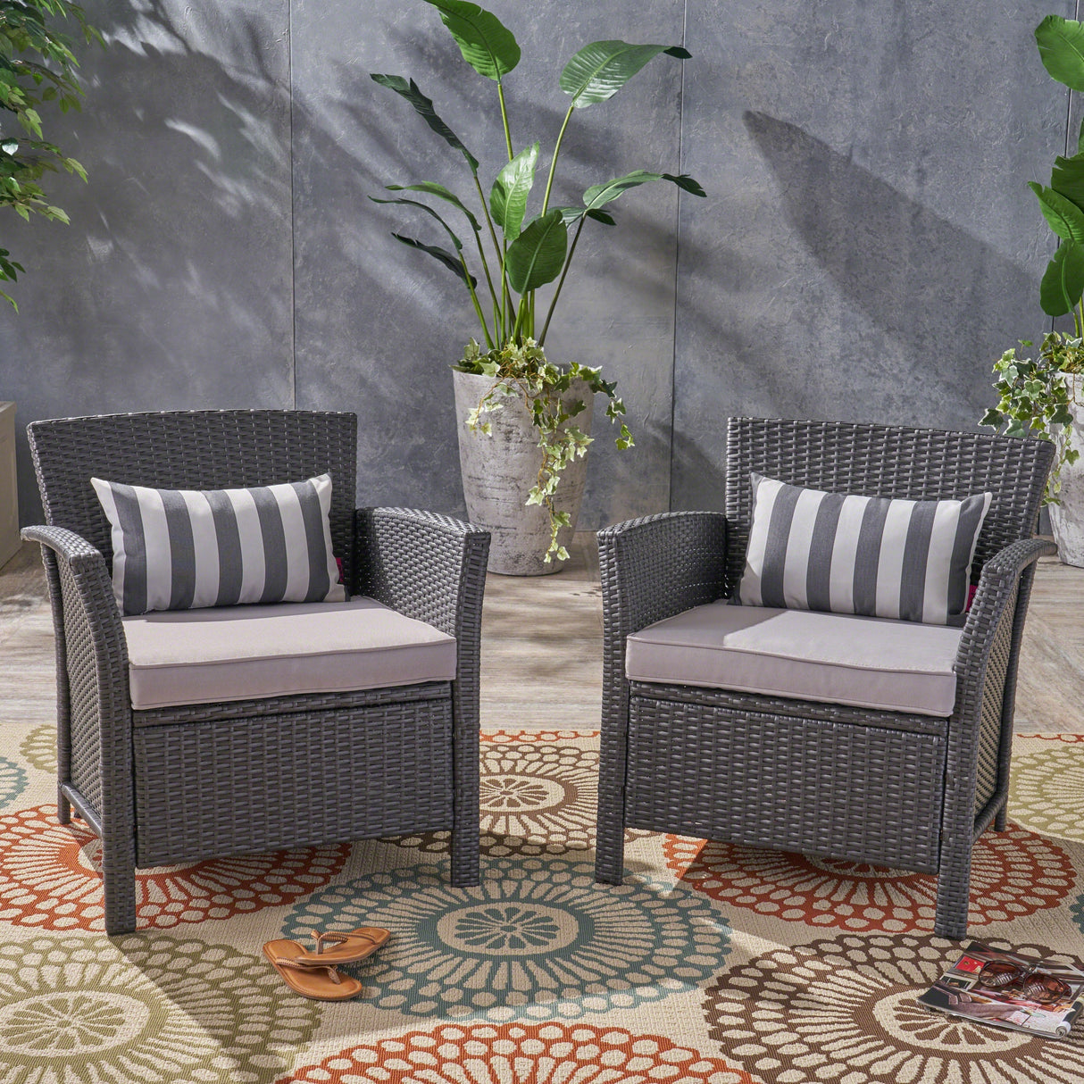 St Lucia Chair Outdoor 2-Piece Chair Set