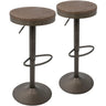 Dakota - Industrial Design Adjustable Barstool (Set of 2)