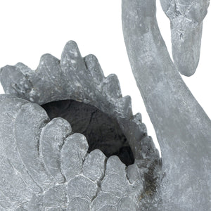 16.5x9x15.5" Mgo Swan Planter