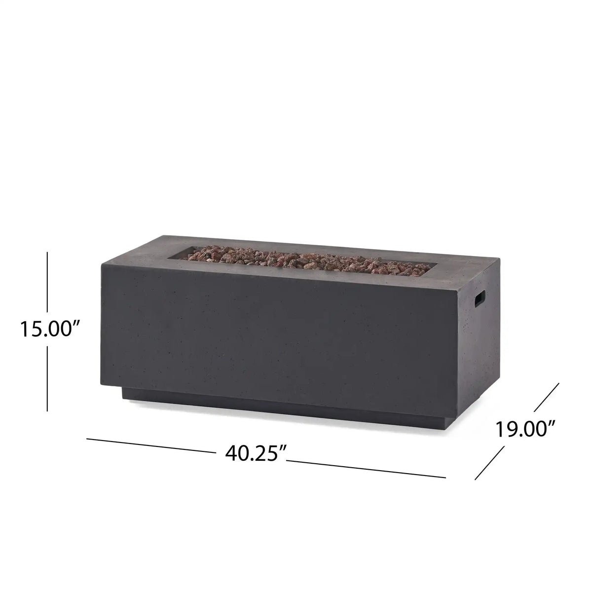Contemporary Outdoor 40,000 Btu Propane Fire Pit