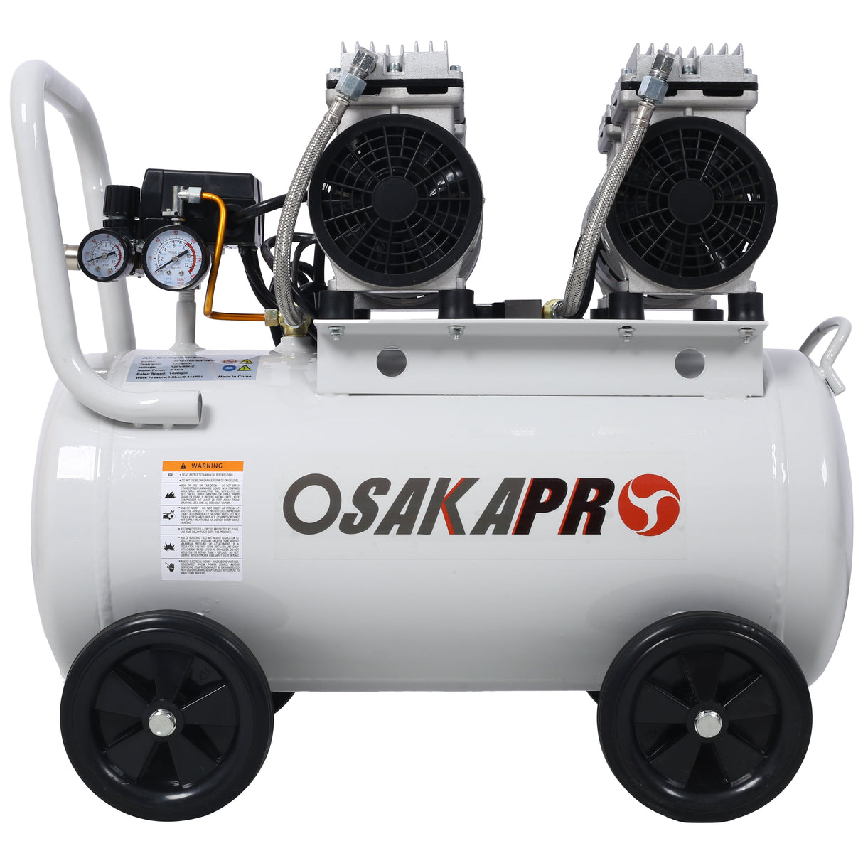 2.5 HP Silent Air Compressor 13 Gallon