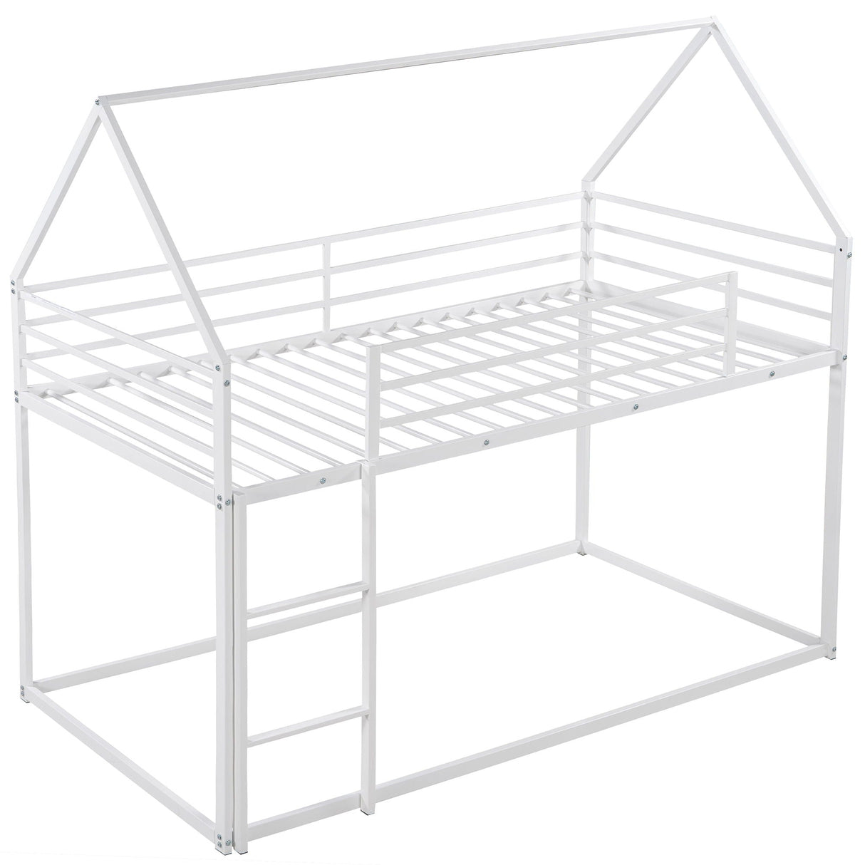 House Bunk Bed With Built In Ladder