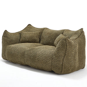 Comfortable Dual Beanbag Chair With High Resilience Foam Core For 2 People