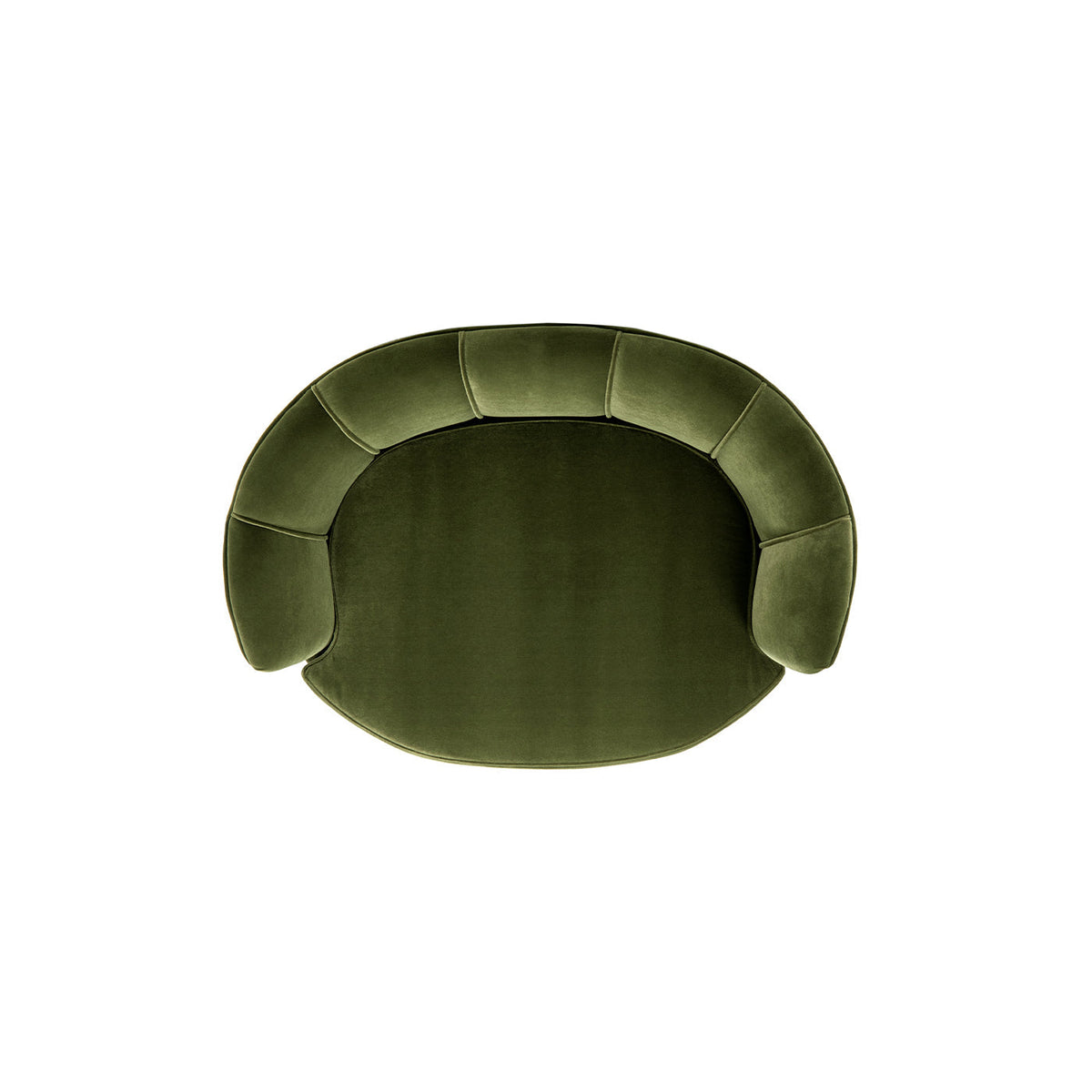 Clara 34.5" Scalloped Pet Sofa Bed - Medium, Olive