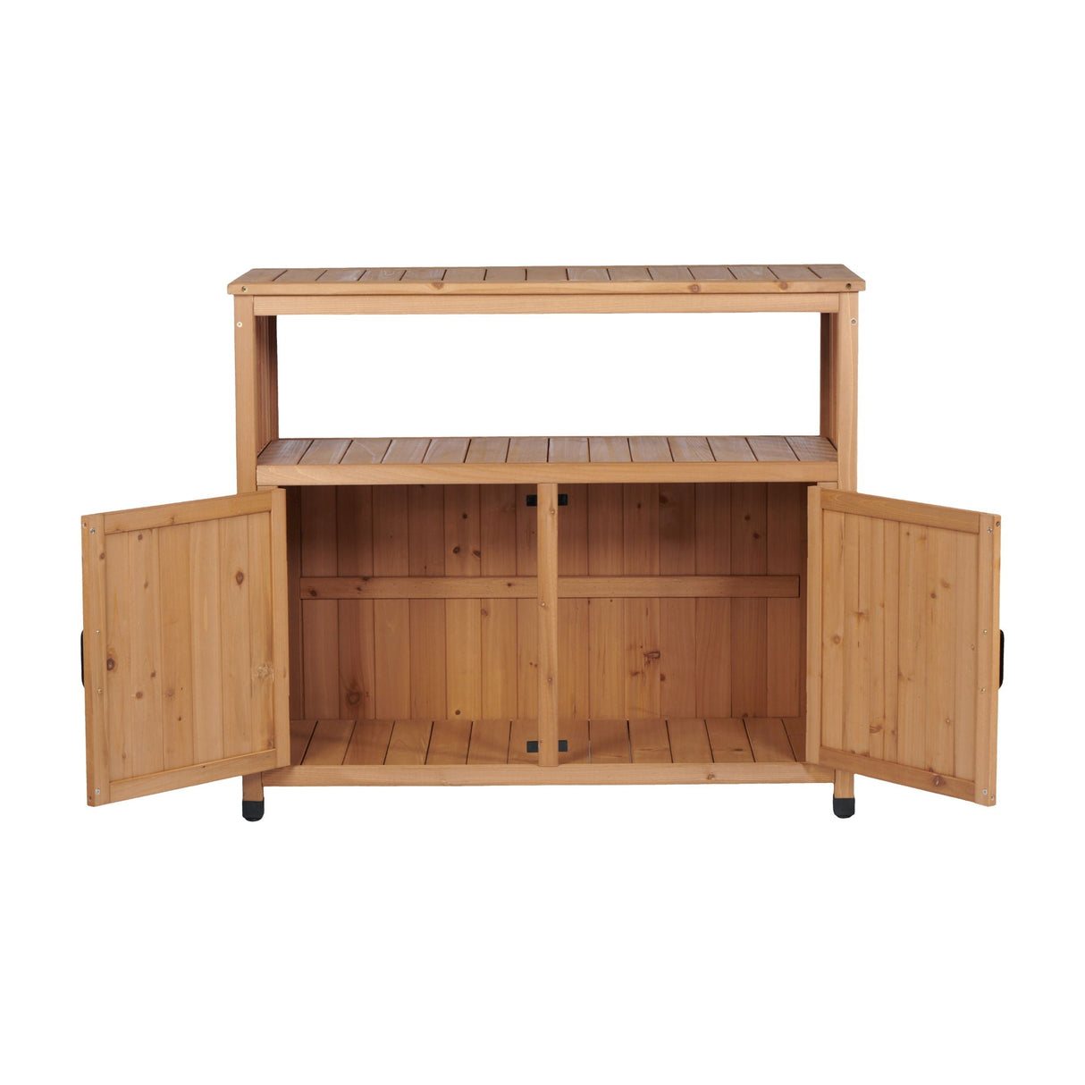 Patio Bar Table Set With Storage
