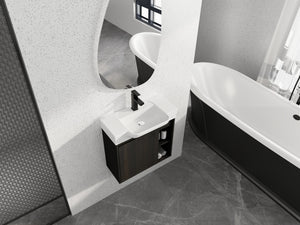24" Wall-Mounted Bathroom Vanity
