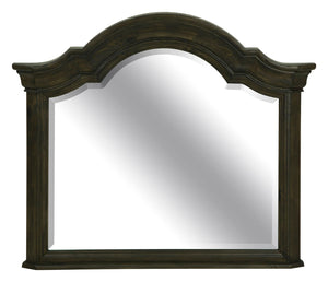 Bellamy - Drawer Dresser With Shaped Mirror - Peppercorn