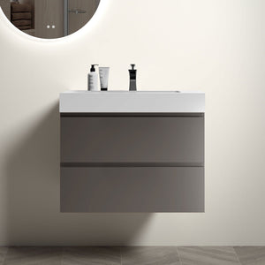 Alice - Bathroom Vanity With Sink, Wall Mounted, Floating