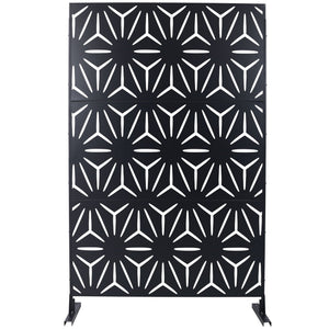 Outdoor & Indoor Metal Privacy Screen, Freestanding Decorative Panels