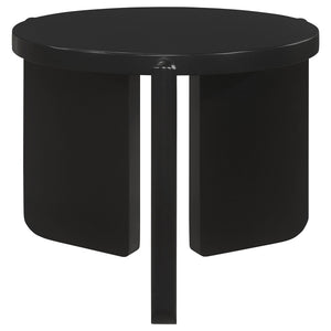 Cordova 3-piece Solid Wood Coffee and End Table Set Black