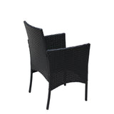 TM Home Four-Piece All-Weather Wicker Conversation Set