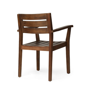 7 Pieces Acacia Wood Outdoor Dining Set