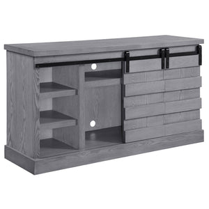 Amrita - TV Stand With Fireplace - Gray Oak