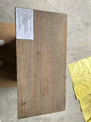 Rustic Natural Aged Brown Solid Wood Transitional Storage Cabinet – 31.89'