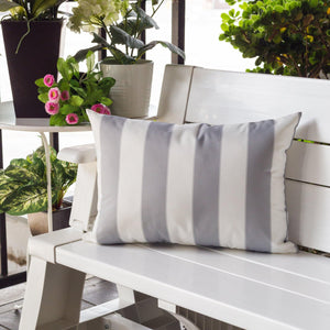 Horizon Stripe Pillow 14" x 20" - Outdoor & Indoor Set of 2