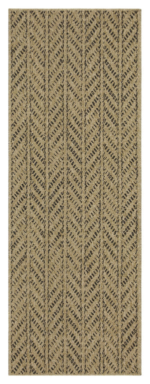 Earth GC_NTL1012 Jute/Black Indoor/Outdoor Area Rug