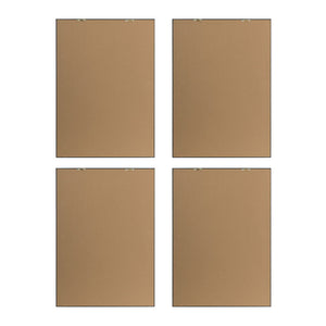 Botanical And Fern Wall Art, Wall Decor For Living Room Dining Room Entryway (Set of 4) - White / Black