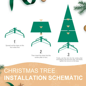 9FT Christmas Tree with 2435 Tips and 700 Warm Lights