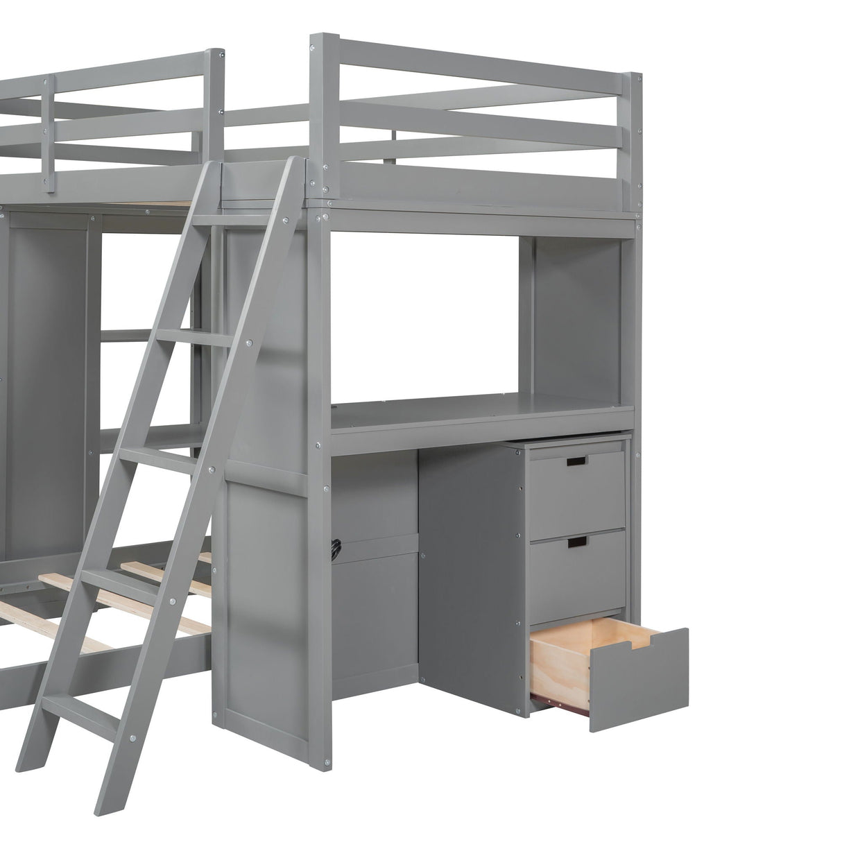 Bunk Bed With LED Light And USB Ports