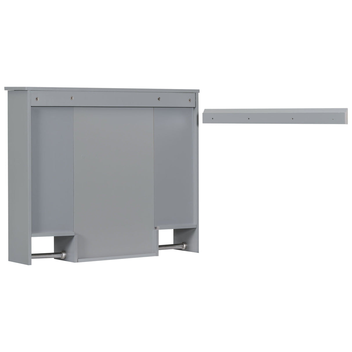 Wall Mounted Bathroom Storage Cabinet With Mirror, Medicine Cabinet With Towel Bar