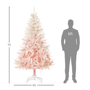 HOMCOM 7ft Unlit Spruce Artificial Christmas Tree