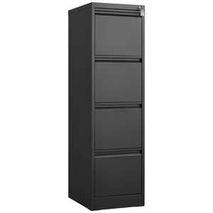 Durable Metal 3 Drawer File Cabinet With Lock For Office Storage