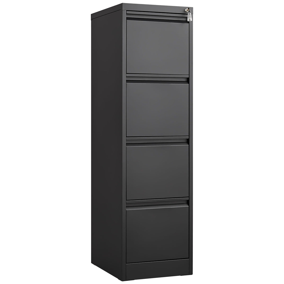 Durable Metal 3 Drawer File Cabinet With Lock For Office Storage