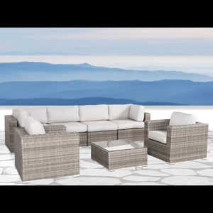 Stylish Entertainment Sectional Set, Outdoor Living
