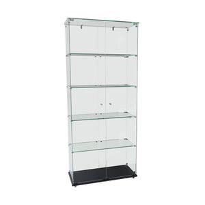Premium 5 Tier Glass Display Case With 5 Dynamic LED Modes