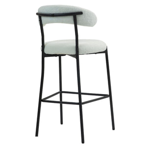 Counter Height Bar Stools With Powder Coating Base And Footrest
