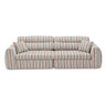 3 Seater, Couch With Throw Pillows For Living Room