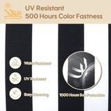 Outdoor Deep Seat Cushions for Patio Furniture, Set of 2