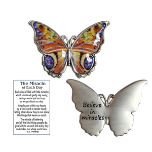 Butterfly Inspriational Pocket Charm -